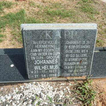 KAPP Johannes Wilhelmus 1927-1999
