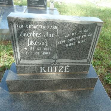 KOTZÉ Jacobus Jan 1935-1983