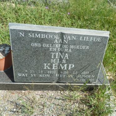 KEMP M.L.S. 1921-1998