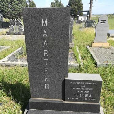 MAARTENS Pieter W.A. 1912-1974