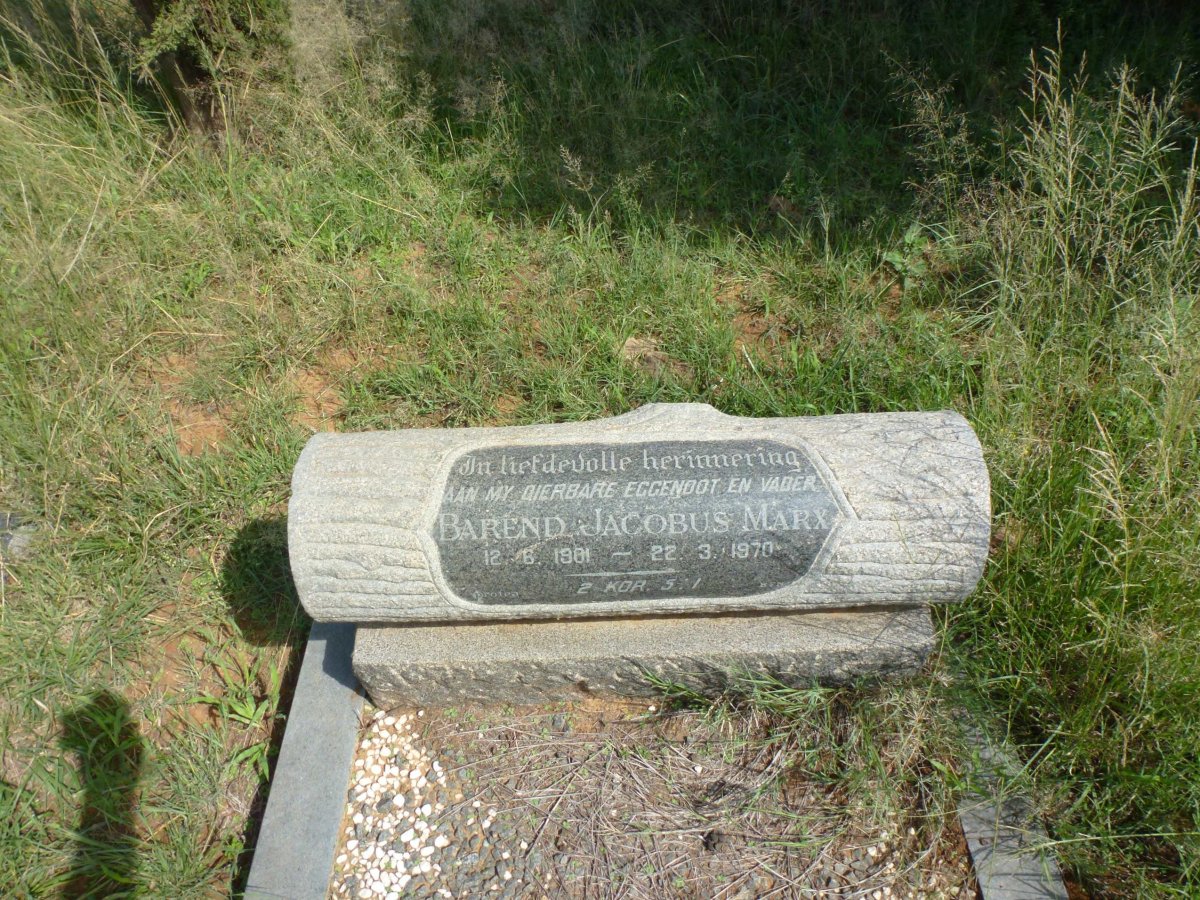 MARX Barend Jacobus 1901-1970