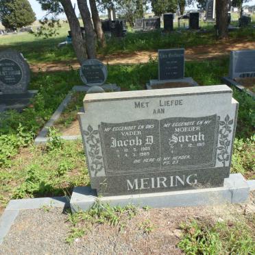 MEIRING Jacob D. 1905-1985 &amp; Sarah 1917-