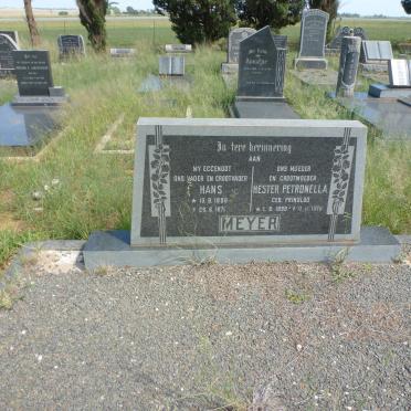 MEYER Hans 1898-1971 &amp; Hester Petronella PRINSLOO 1898-1978