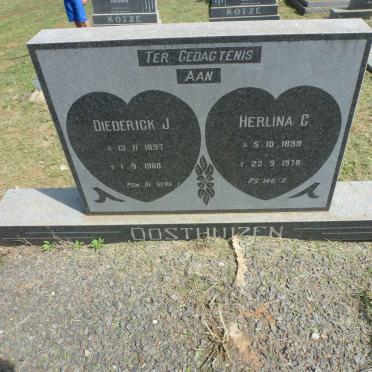 OOSTHUIZEN Diederik J. 1897-1980 &amp; Herlina C. 1899-1978