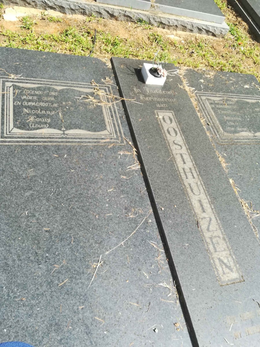 OOSTHUIZEN Nicolaas Louis 1911-1993 &amp; Dorathea Johanna DREYER 1907-2000