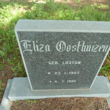 OOSTHUIZEN Eliza nee LOXTON 1903-1984
