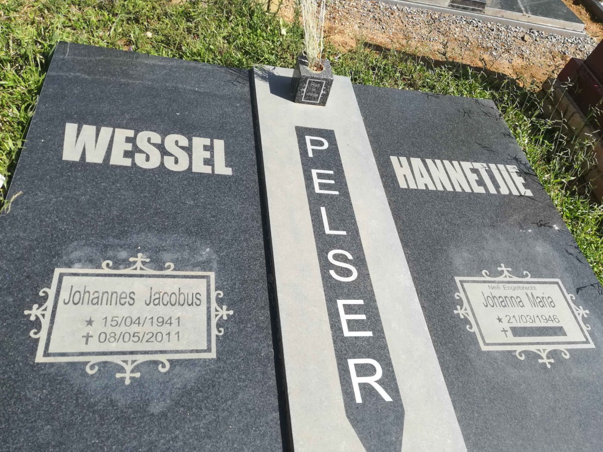 PELSER Johannes Jacobus 1941-2011 &amp; Johanna Maria 1946-