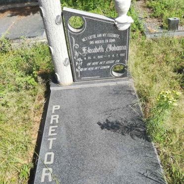 PRETORIUS Elizabeth Johanna 1926-1982