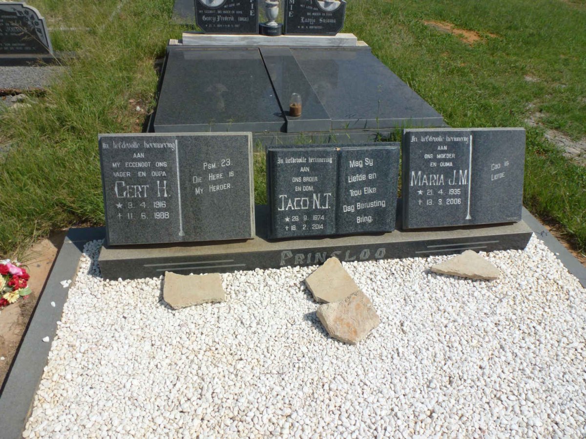 PRINSLOO Gert H. 1916-1988 :: PRINSLOO Maria J.M. 1935-2006