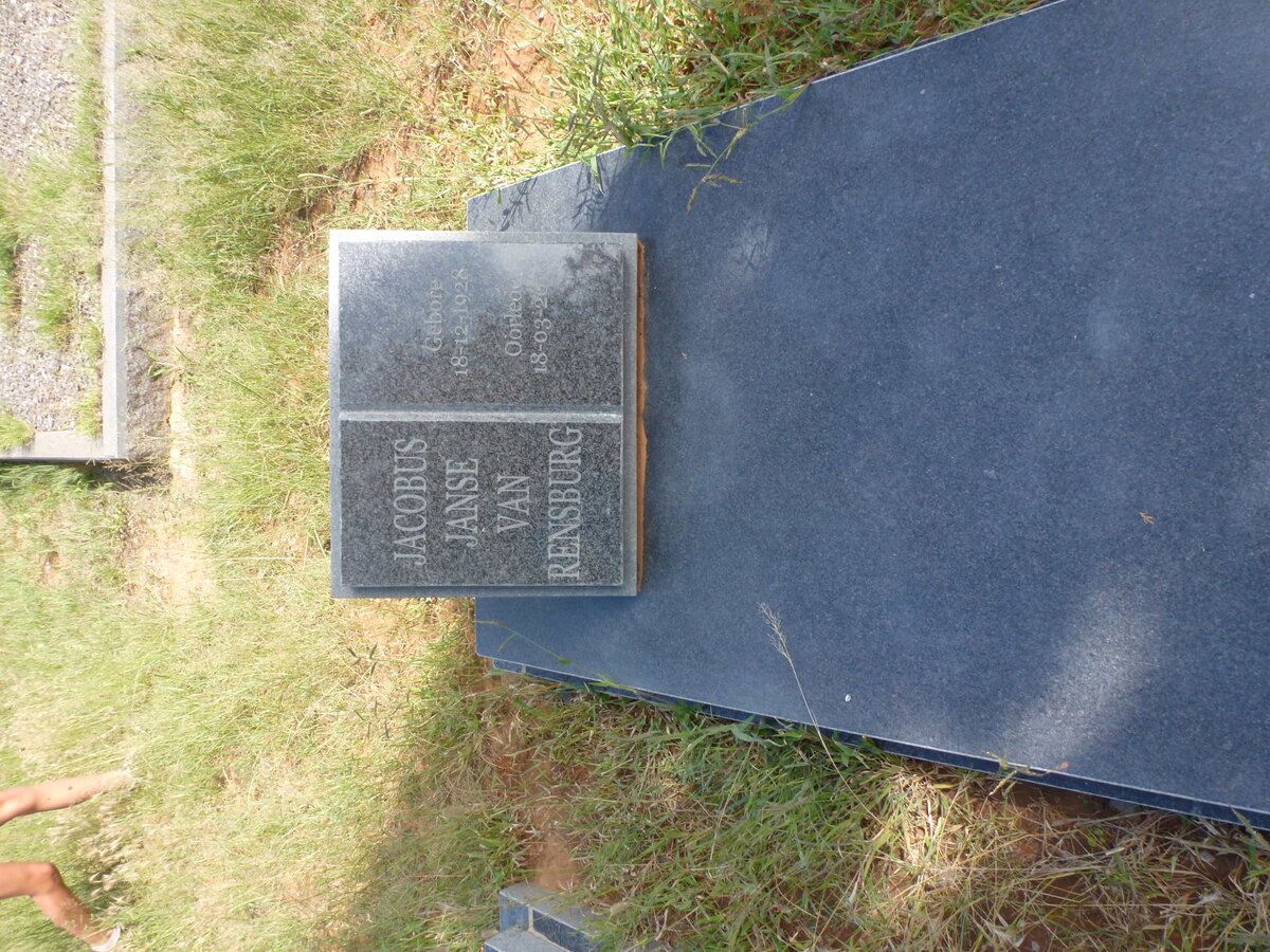 RENSBURG Jacobus, Janse van 1928-201?