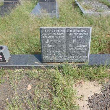 RUST Hendrik Jacobus 1898-1991 &amp; Maria Magdalena PRETORIUS 1903-