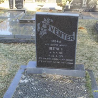 VENTER Hester C. 1911-1978