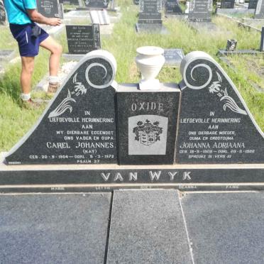WYK Carel Johannes, van 1904-1972 &amp; Johanna Adriaana 1908-1988