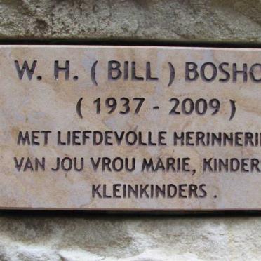 BOSHOFF W.H. 1937-2009