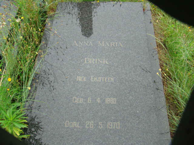 BRINK Anna Maria nee EKSTEEN 1880-1970