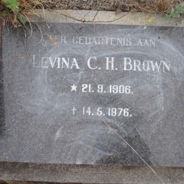 BROWN Levina C.H. 1906-1976