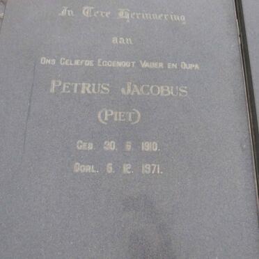 BOTHA Petrus Jacobus 1910-1971 & Hendrina Petronella FERREIRA 1908- _1