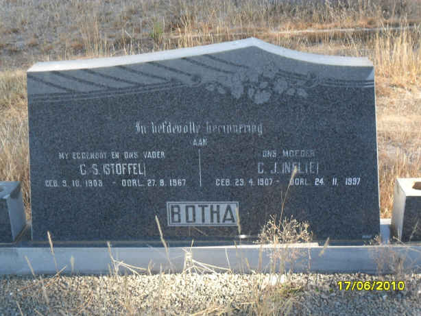 BOTHA C.S.1903-1967 &amp; C.J. 1907-1997