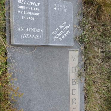 BERG Jan Hendrik, v.d. 1921-1987