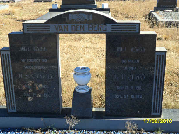 BERG H.S., van den 1913-1958 &amp; G.P. 1916-1971