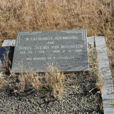 HUYSTEEN Danie Stuart, van 1914-1984