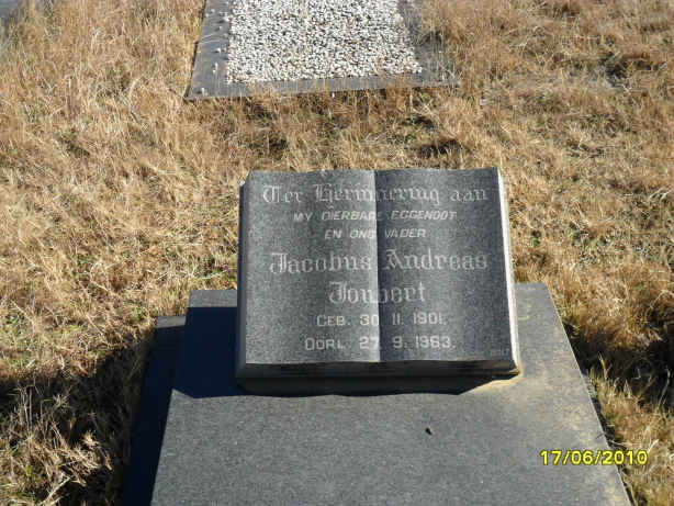 JOUBERT Jacobus Andreas 1901-1963
