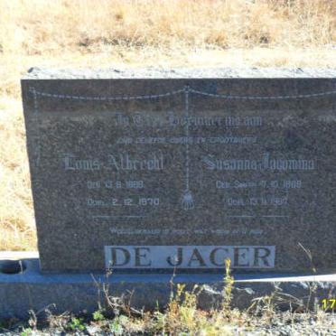 JAGER Louis Albrecht, de 1908-1970 &amp; Susanna Jacomina 1909-1987