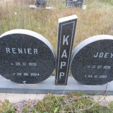 KAPP Renier 1928-2004 &amp; Joey 1928-2003