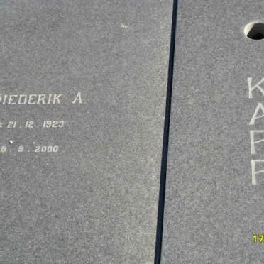 KAPP Diederik A. 1923-2000 &amp; Salomina M. D. PRINSLOO 1926-1981 _1
