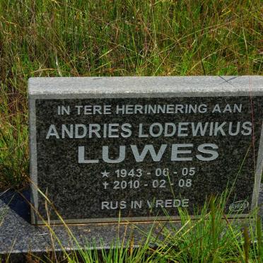 LUWES Andries Lodewikus 1943-2010