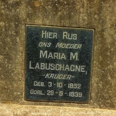 LABUSCHAGNE Maria M. nee KRUGER 1852-1939