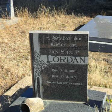 LORDAN Jan S. du P. 1897-1970