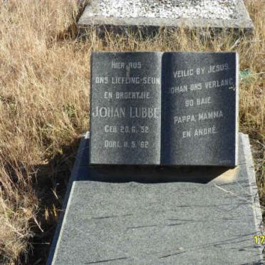 LUBBE Johan 1952-1962