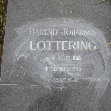 LOTTERING Barend Johannes 1912-1989