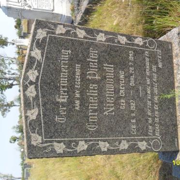 NIEUWOUDT Cornelis Pieter nee GREYLING 1927-1949