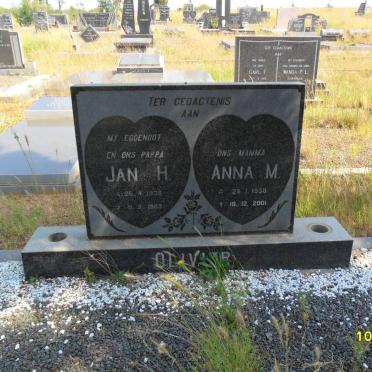 OLIVIER Jan H. 1935-1963 &amp; Anna M. 1935-2001