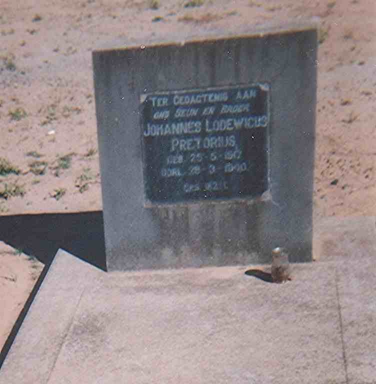 PRETORIUS Johannes Lodewicus 1917-1940