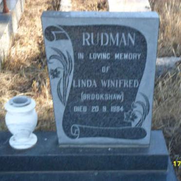 RUDMAN Linda Winifred nee BROOKSHAW  -1984