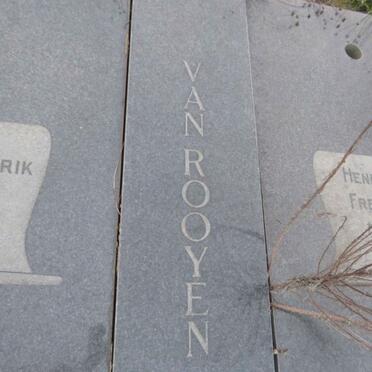 ROOYEN Petrus Hendrik, van 1905-1976 & Henriette Fredrique 1911-  _1