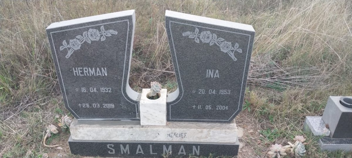 SMALMAN Herman 1932-2019 & Ina 1953-2004