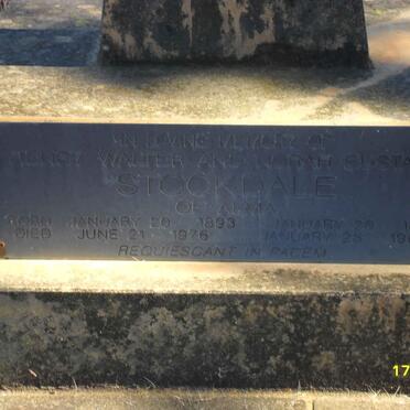 STOCKDALE Henry Walter 1893-1976 &amp; Norah Eustace 1894-1969