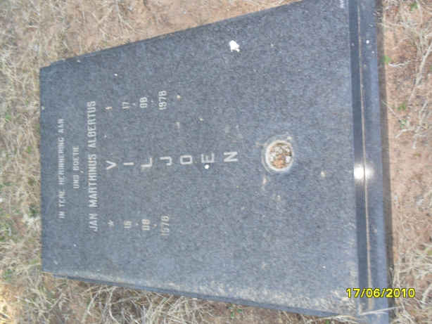 VILJOEN Jan Marthinus Albertus 1978-1978