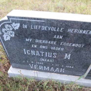 VERMAAK Ignatius M. 1940-1984