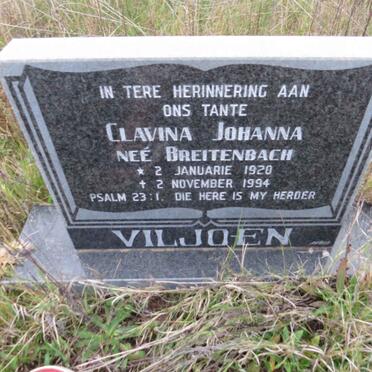 VILJOEN Clavina Johanna nee BREITENBACH 1920-1994