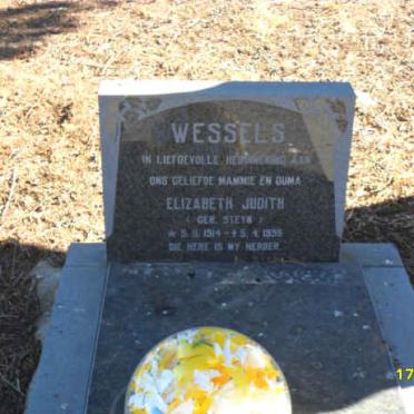 WESSELS Elizabeth Judith nee STEYN  -1958