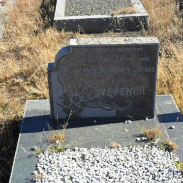 WEPENER Jacobus Johannes Lafras 1905-1963