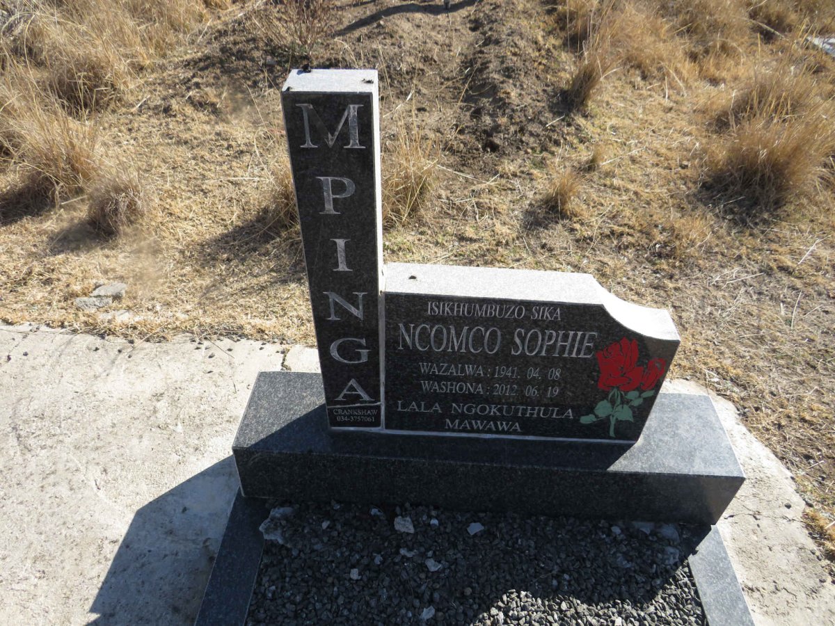 MPINGA Ncomco Sophie 1941-2012