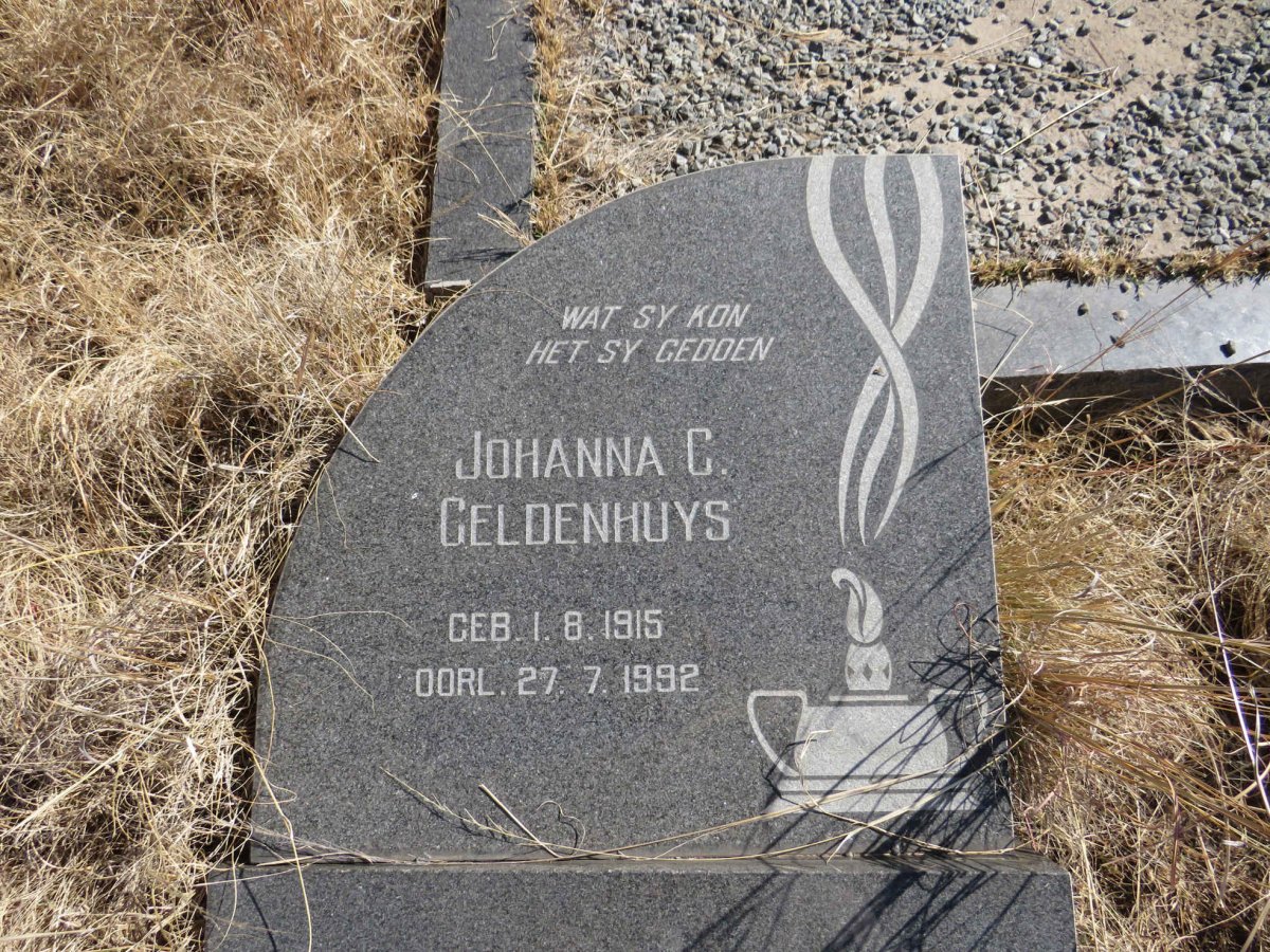 GELDENHUYS Johanna C. 1915-1992