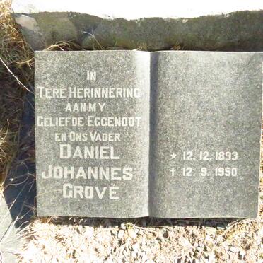 GROVE Daniel Johannes 1893-1950