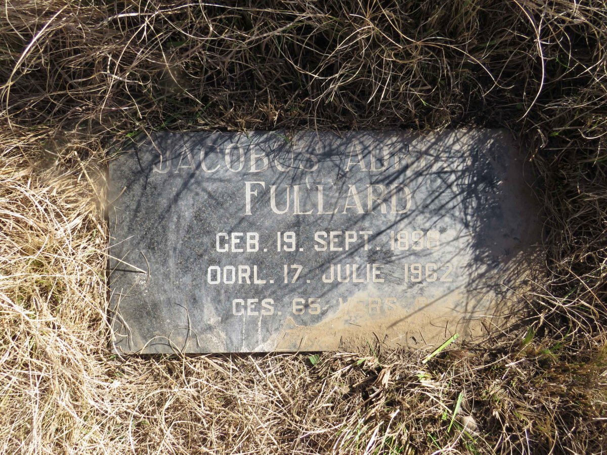 FULLARD Jacobus Adriaan 1898-1962